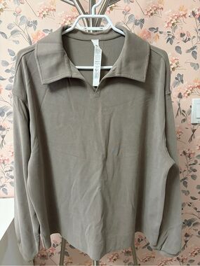 lululemon athletica Relaxed Taupe Pullover Top